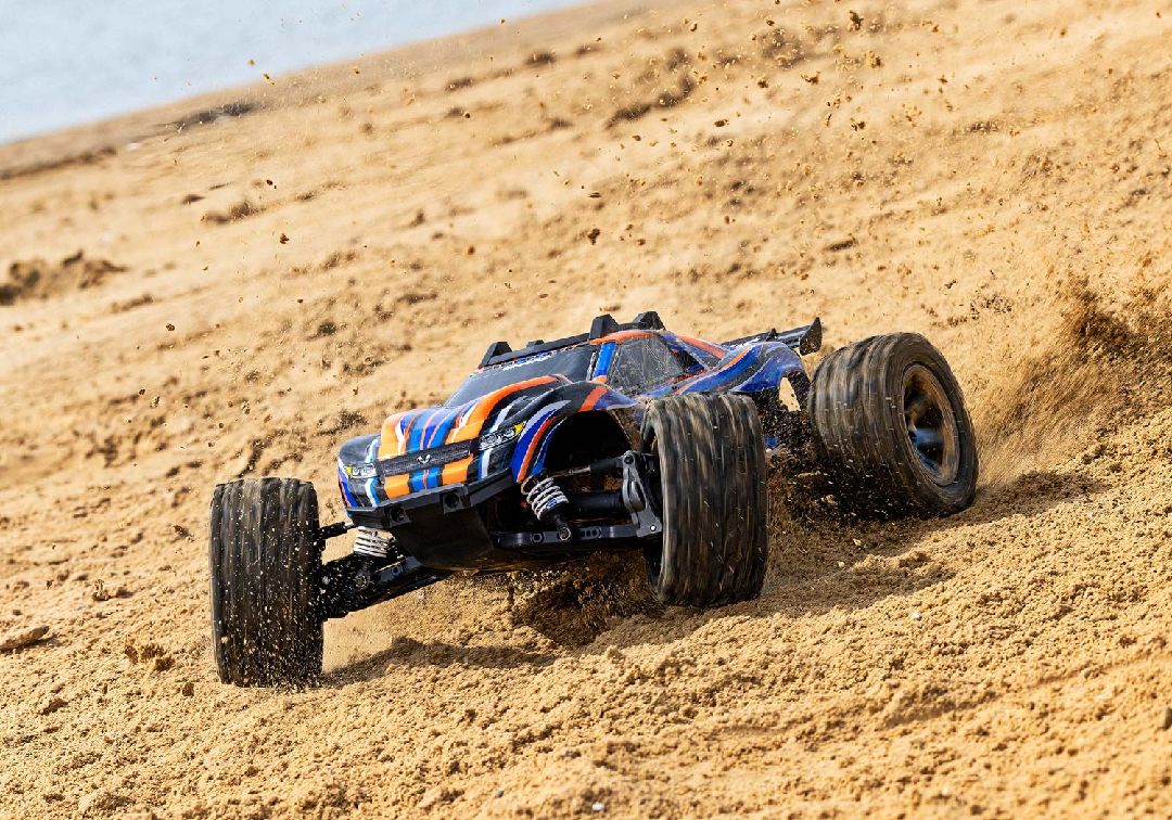 Damaged Box - Traxxas Rustler VXL Brushless 4X4 1/10 - Orange