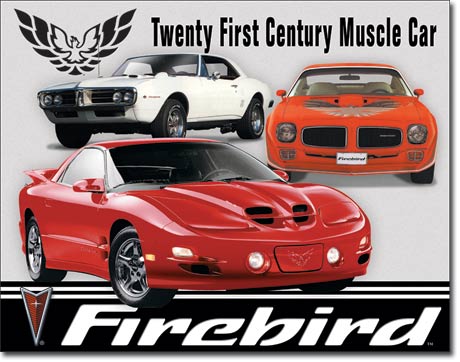 Twenty First Century Muscle Car Firebird - Rectangular Tin Sign