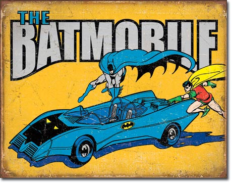 The Batmobile - Rectangular Tin Sign