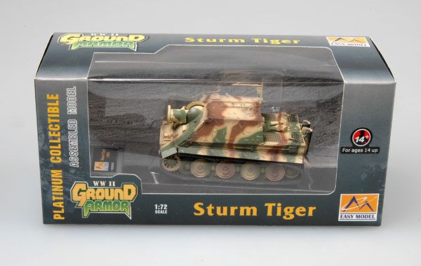 Easy Model 1/72 Sturm Tiger PzStuMrKp 1002 (sand/green/brn camo)