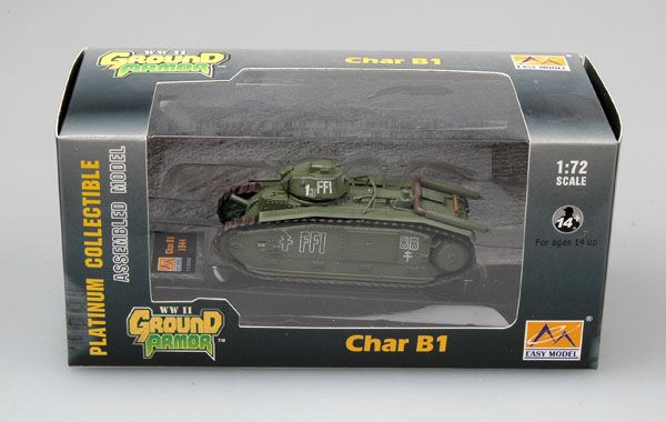 Easy Model 1/72 Char B1 August 1944,Paris,German Flammpanzerwer