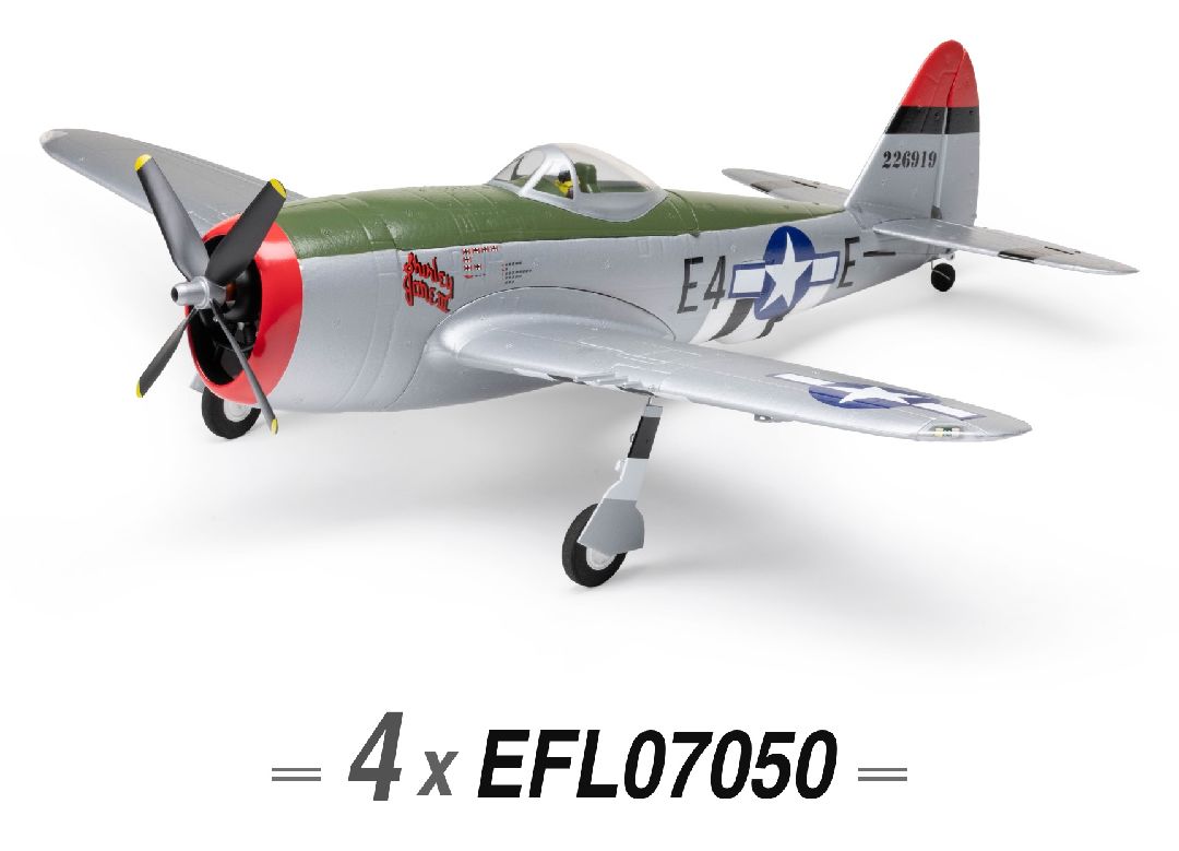 E-Flite Micro P-47 Thunderbolt 625mm w/Retracts BNF Basic(QTY 4) E-Flite Micro P-47 Thunderbolt 625mm w/Retracts BNF Basic(QTY 4)