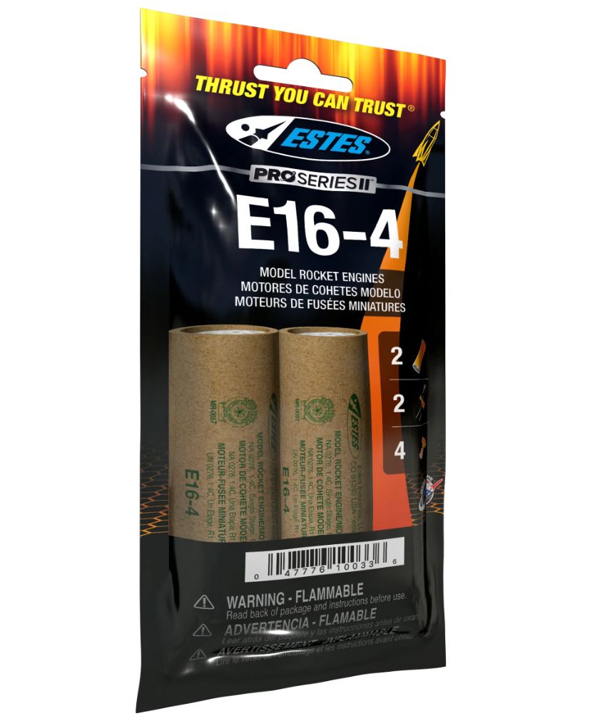 Estes Rockets E16-4 29 mm (2 ea) - Bagged