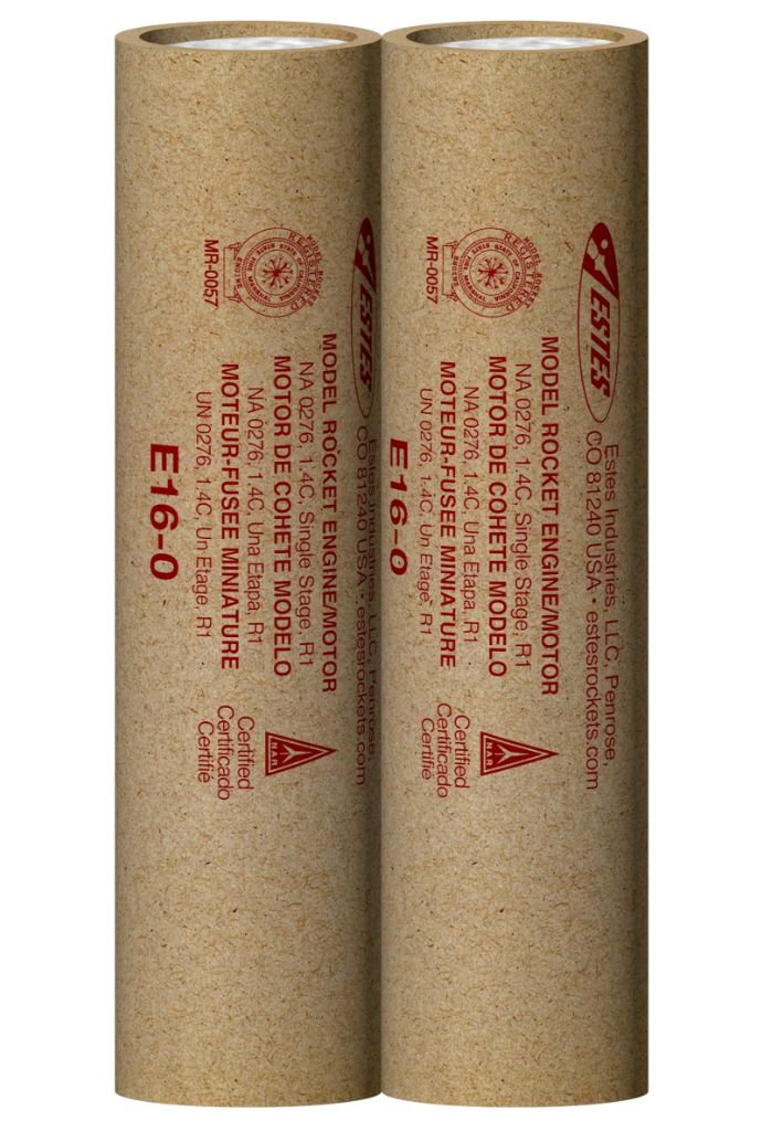 Estes Rockets E16-0 29 mm (2 ea) - Bagged