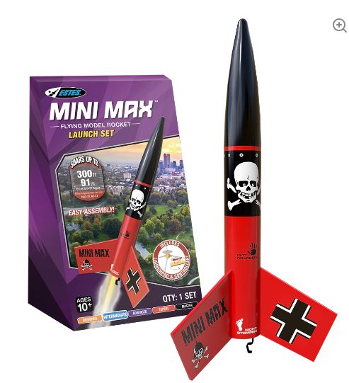 Estes Rockets Mini Der Red Max Launch Set - Intermediate - Click Image to Close