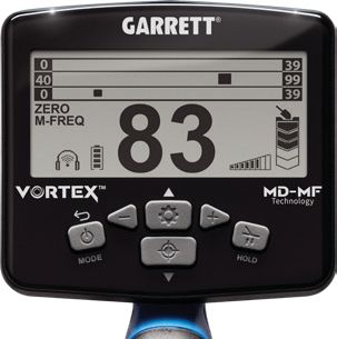 Garrett Vortex VX9 Metal Detector (MD-MF). Waterproof to 16' - Click Image to Close