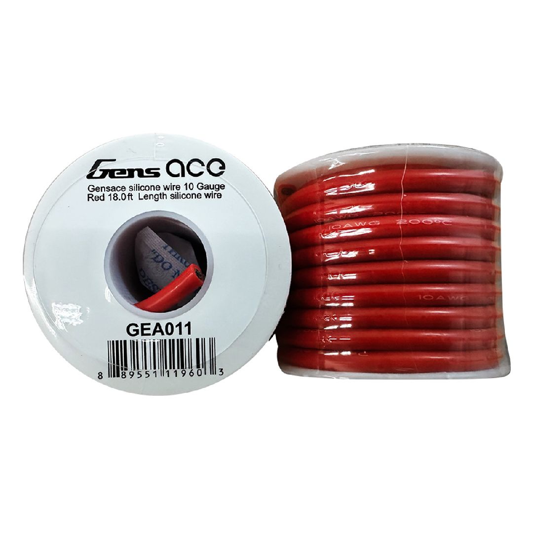 Gens Ace Silicone Wire 10 Gauge Red 18.04ft (5.5m) Length