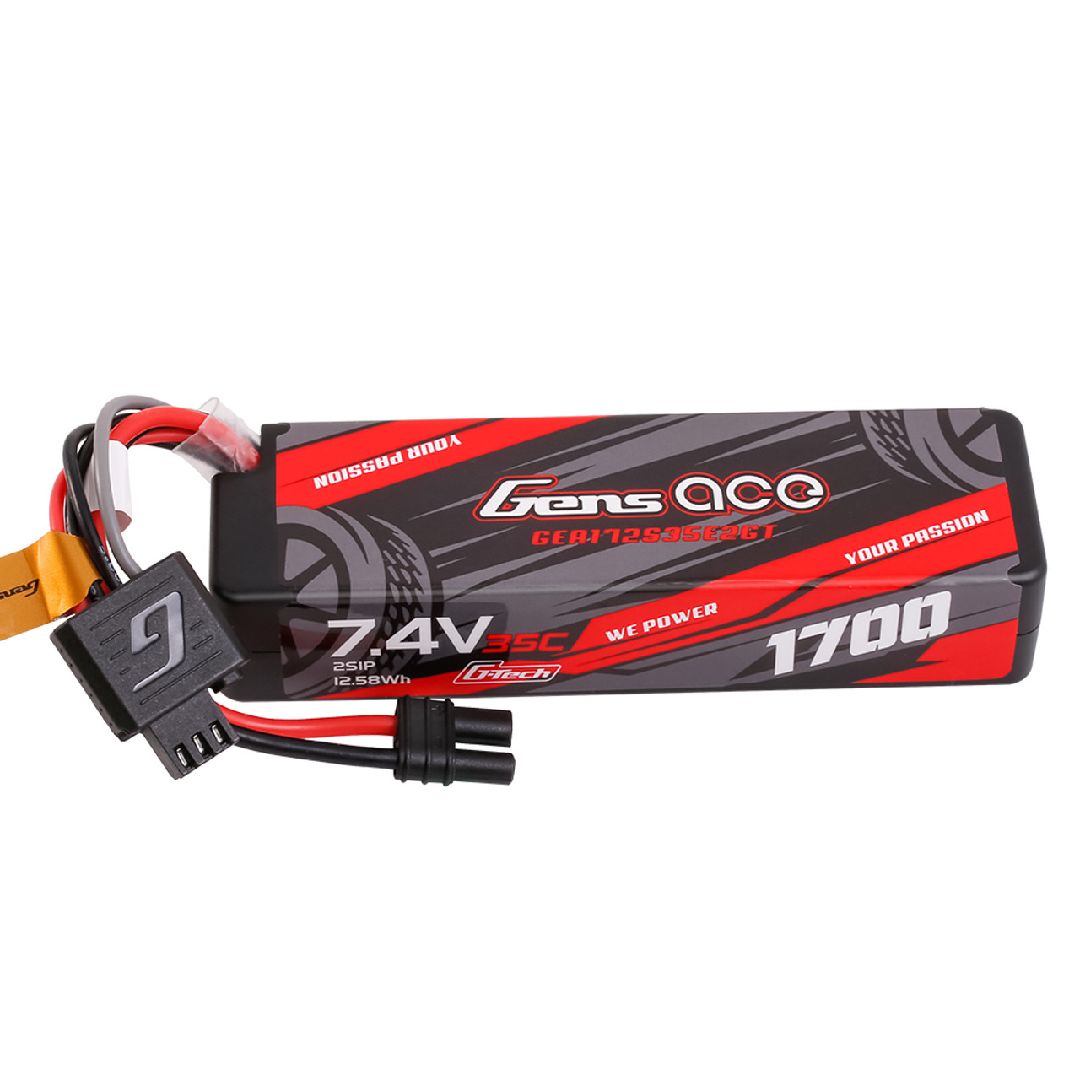 Gens Ace G-Tech 1700mAh, 2S1P 7.4V 35C LiPo Hard Case for GROM - Click Image to Close