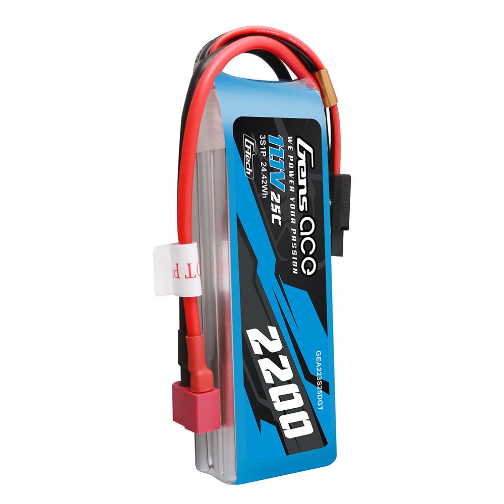 Gens Ace G-Tech 2200mAh 3S 11.1V 25C Lipo With Deans Plug