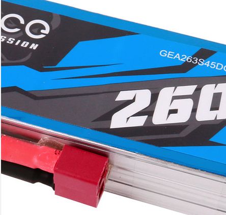 Gens Ace G-Tech 2600mAh 3S 11.1V 45C LiPo Deans Plug