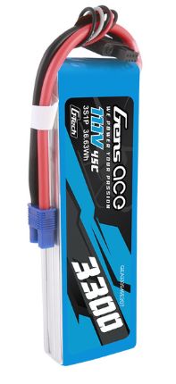 Gens Ace G-Tech 3300mAh 3S 11.1V 45C LiPo EC3 Plug