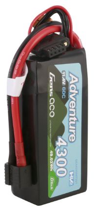 Gens Ace G-Tech 4300mAh 3S 11.4V 60C LiPo Deans & XT60 Adapter