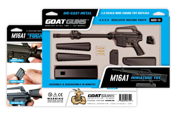 GoatGuns M16A1 Vietnam Rifle Metal Diecast Assembly Kit - Black