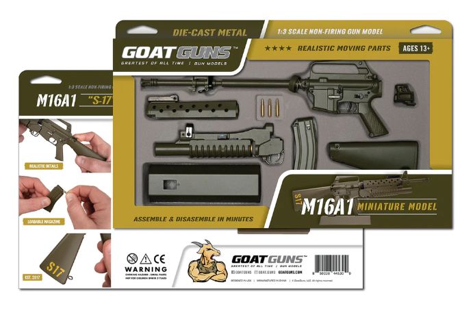 GoatGuns M16A1 Vietnam Rifle Metal Diecast Kit - OD Green