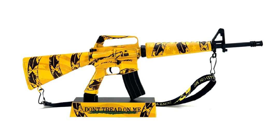 GoatGuns M16A1 "Don’t Tread" Metal Diecast Kit - Black/Yellow