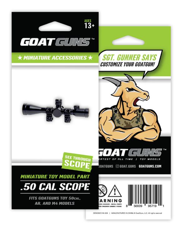 GoatGuns 16X Scope, Attaches to Barrett AR15 & .50 cal railing