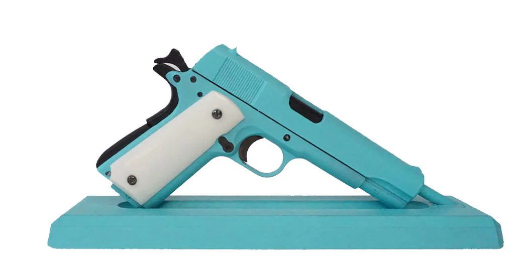 GoatGuns 1911 Metal Diecast Model Assembly Kit - Tiffany Blue