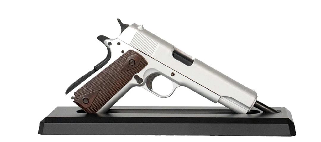 GoatGuns 1911 Metal Diecast Model Assembly Kit - Silver