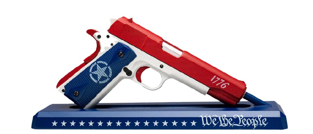 GoatGuns 1911 Metal Diecast Assembly Kit - Red, White and Blue