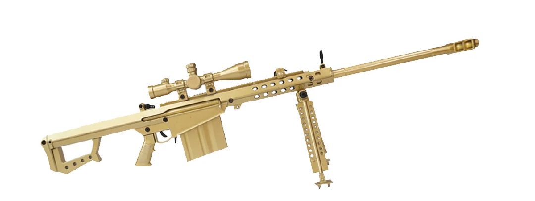 GoatGuns BARRETT 82A1 .50 cal Metal Diecast Kit - Flashy Gold