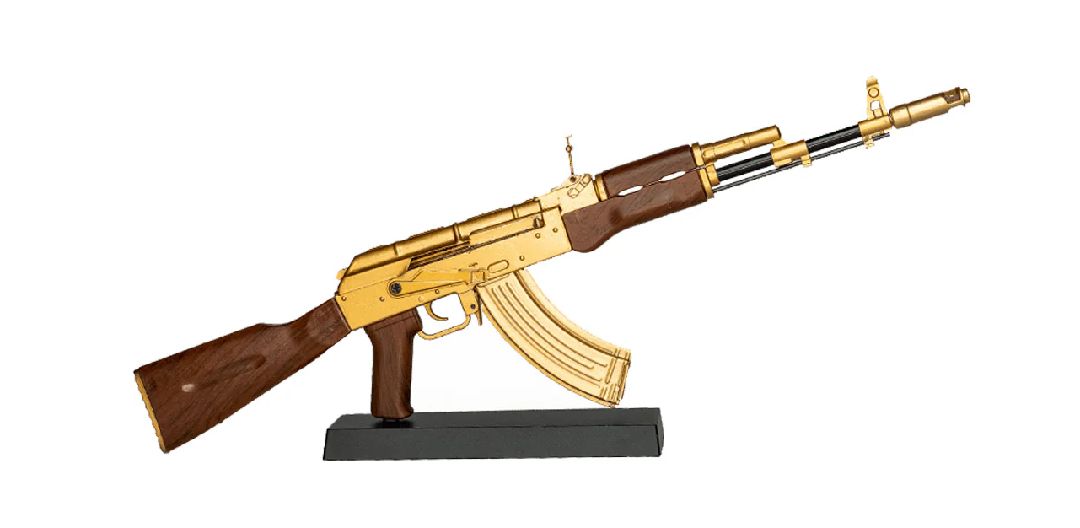 GoatGuns AK47 Metal Diecast Model Assembly Kit - Wood