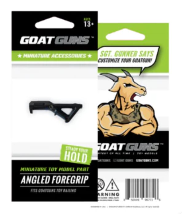 GoatGuns Angled Foregrip, attaches to Quadrailing AR15/M4