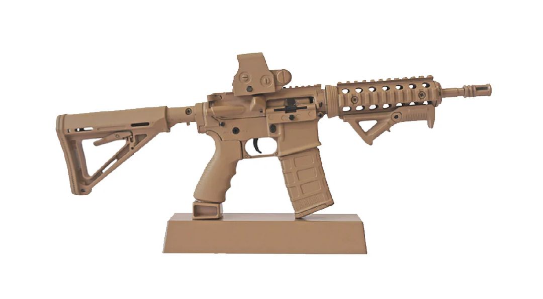 GoatGuns AR15 Metal Diecast Model Assembly Kit - Dark Tan