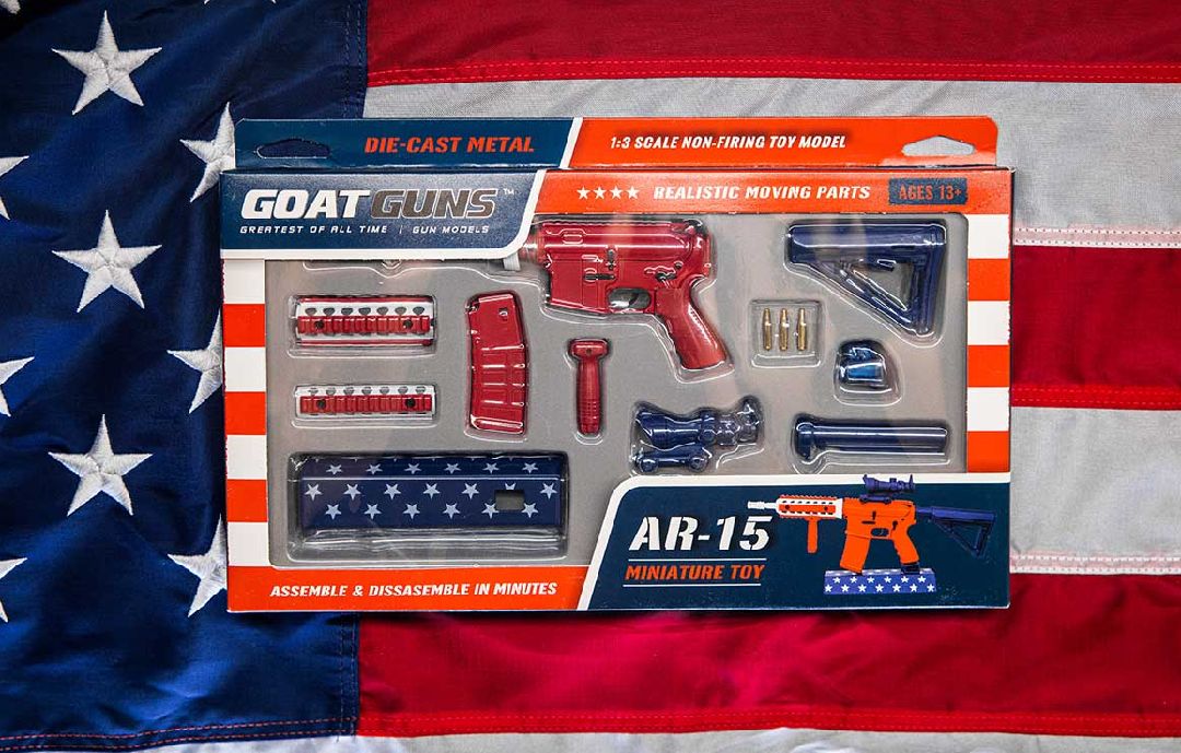 GoatGuns AR15 Metal Diecast Model Assembly Kit - USA Flag