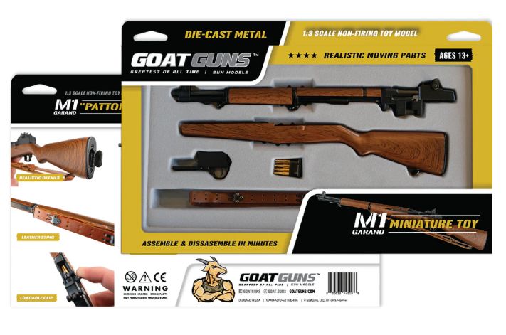 GoatGuns M1 Garand WW2 Rifle Metal Diecast Kit - Wood Grain