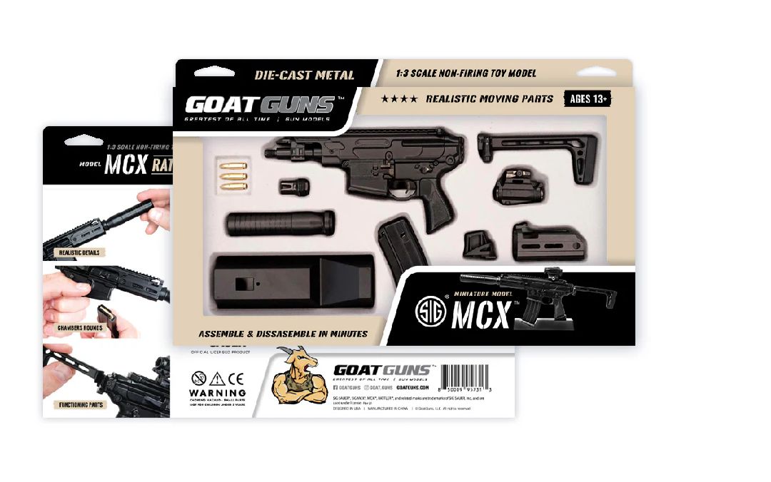 GoatGuns SIG SAUER MCX Metal Diecast Model Assembly Kit - Black