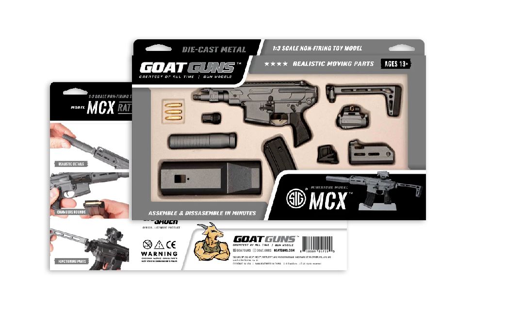 GoatGuns SIG SAUER MCX Metal Diecast Assembly Kit - Dark Grey