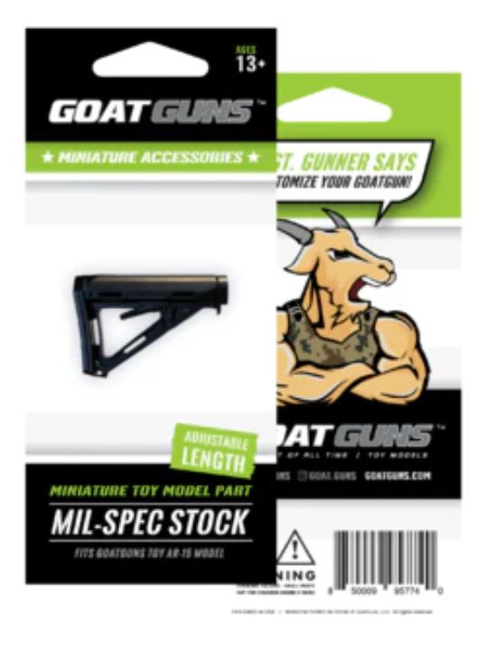 GoatGuns Adjustable Milspec Stock, 3 positions for AR15 model