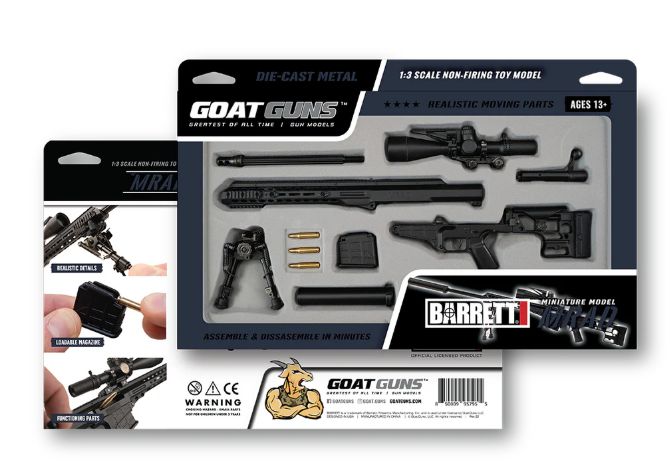 GoatGuns BARRETT MRAD Metal Diecast Model Assembly Kit - Black