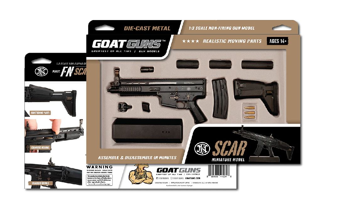 GoatGuns FN SCAR Metal Diecast Model Assembly Kit -Black