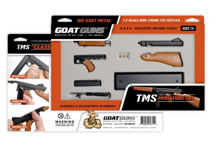 GoatGuns WW2 TMS Replica Metal Diecast Assembly Kits - Black