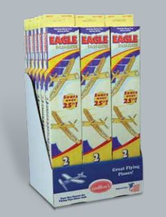 Guillow's EagleTwin Pack Balsa Glider in Store Display (18)