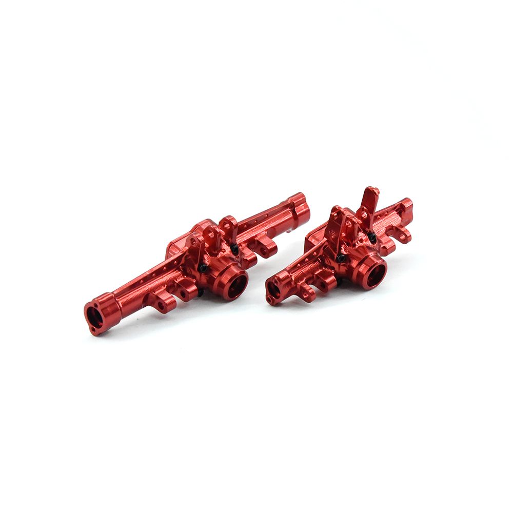 Hobby Details Traxxas 1/18 TRX-4M AL Fr & Rr Axle Set-Red (2)