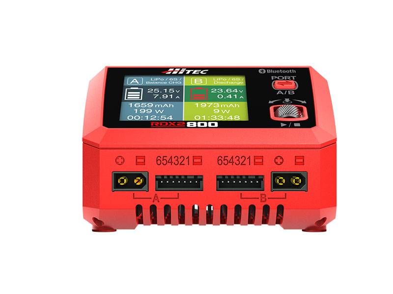 Hitec RDX2 800 AC/DC High Power Dual Port Charger