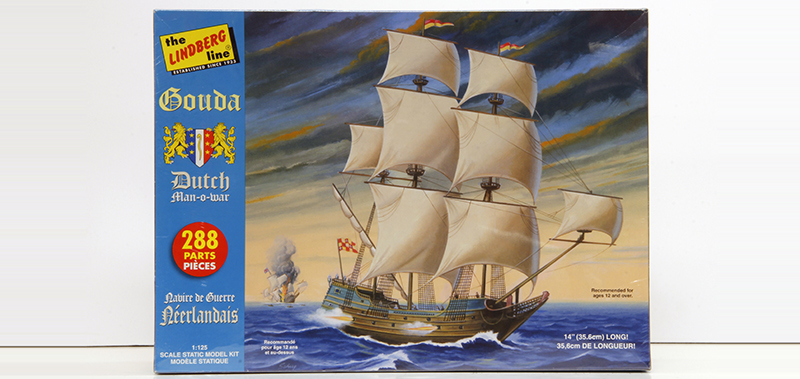 Lindberg Gouda Dutch Man of War 1/125 Model Kit (Level 3)