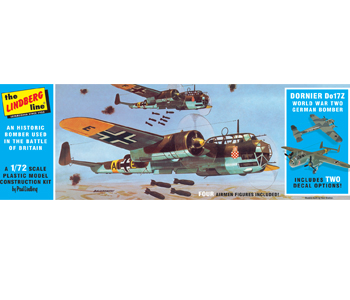 Lindberg Dornier Do17Z German bomber 1/72 Model Kit (Level 2)