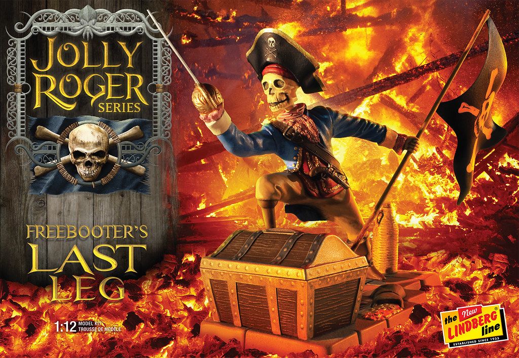 Lindberg Jolly Roger Series: The Freebooter's Last Leg 1/12 Model Kit (Level 2)