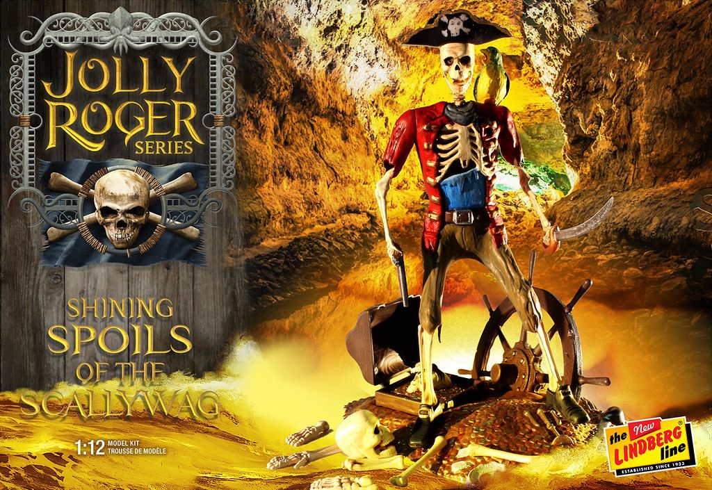 Lindberg Jolly Roger Series: The Shining Spoils of the Scallywag 1/12 Model Kit (Level 2)