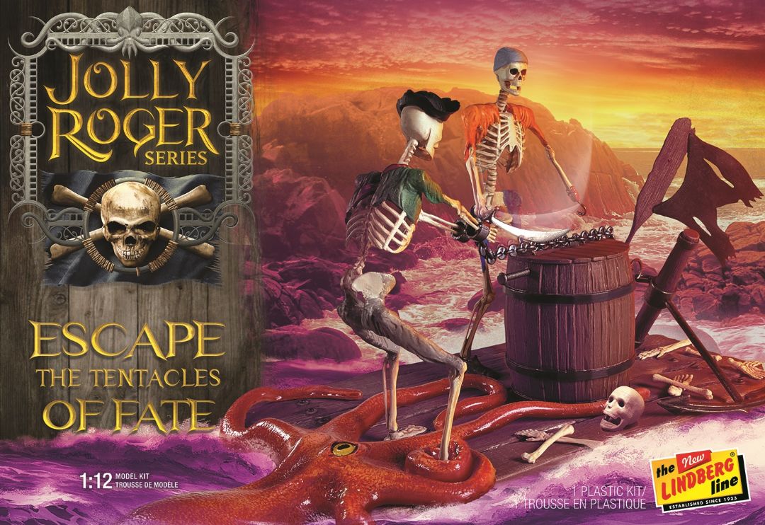 Lindberg Jolly Roger Series: Escape the Tentacles of Fate 2T 1/12 Model Kit (Level 2)