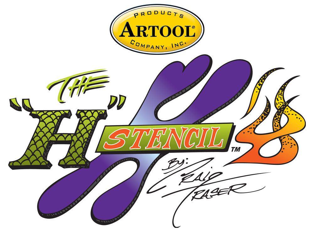 Iwata Artool "H" Stencil Freehand Airbrush Template