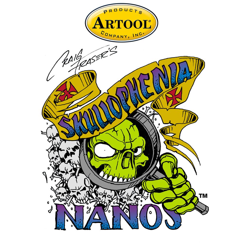 Iwata Artool Skullophenia Nano Freehand Airbrush Template