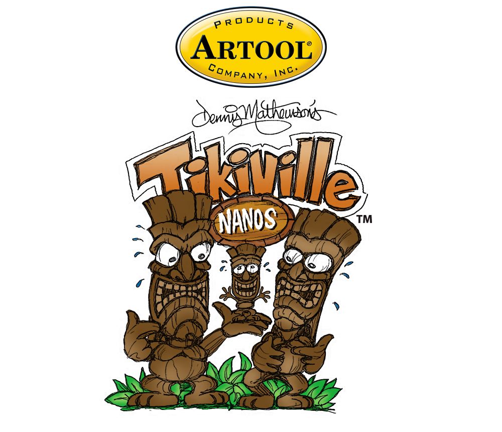 Iwata Artool Tikiville Nano Freehand Airbrush Template