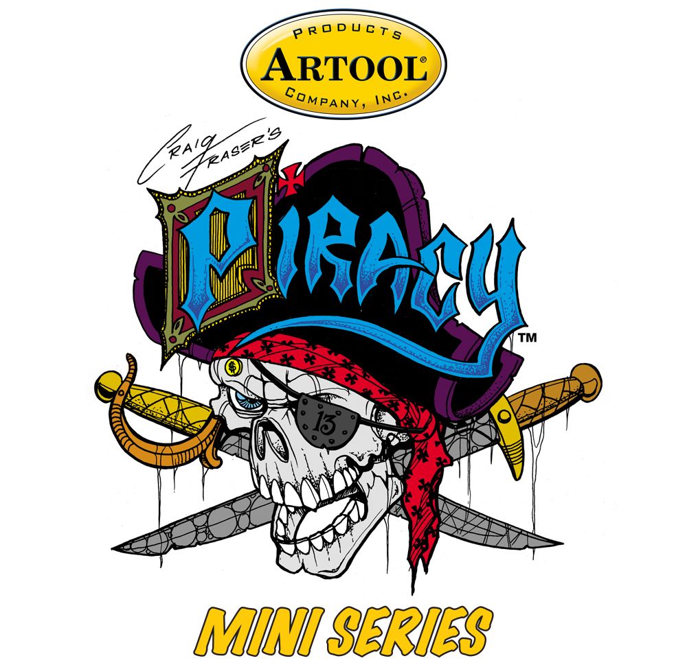 Iwata Artool Piracy Mini Series Set Freehand Airbrush Template