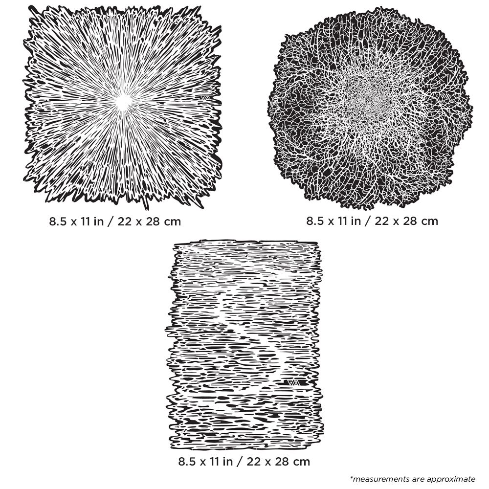 Iwata Artool Texture FX 2 Freehand Airbrush Template by Gerald Mendez