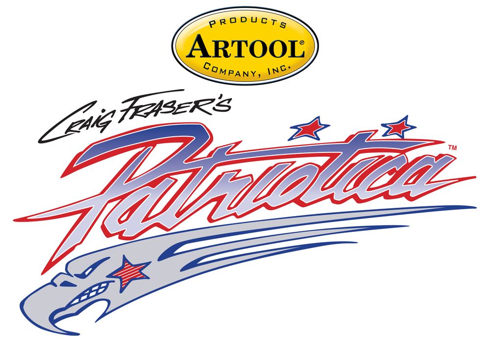 Iwata Artool Patriotica White Freehand Airbrush Template