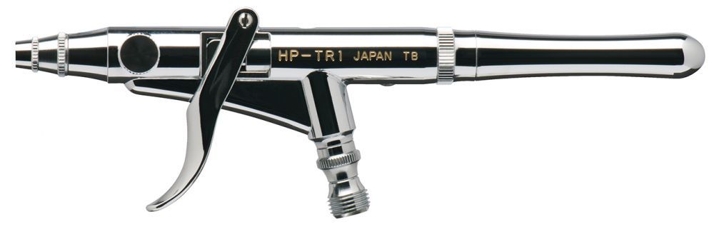 Iwata Revolution HP-TR1 Side Feed Dual Action Trigger Airbrush - Click Image to Close